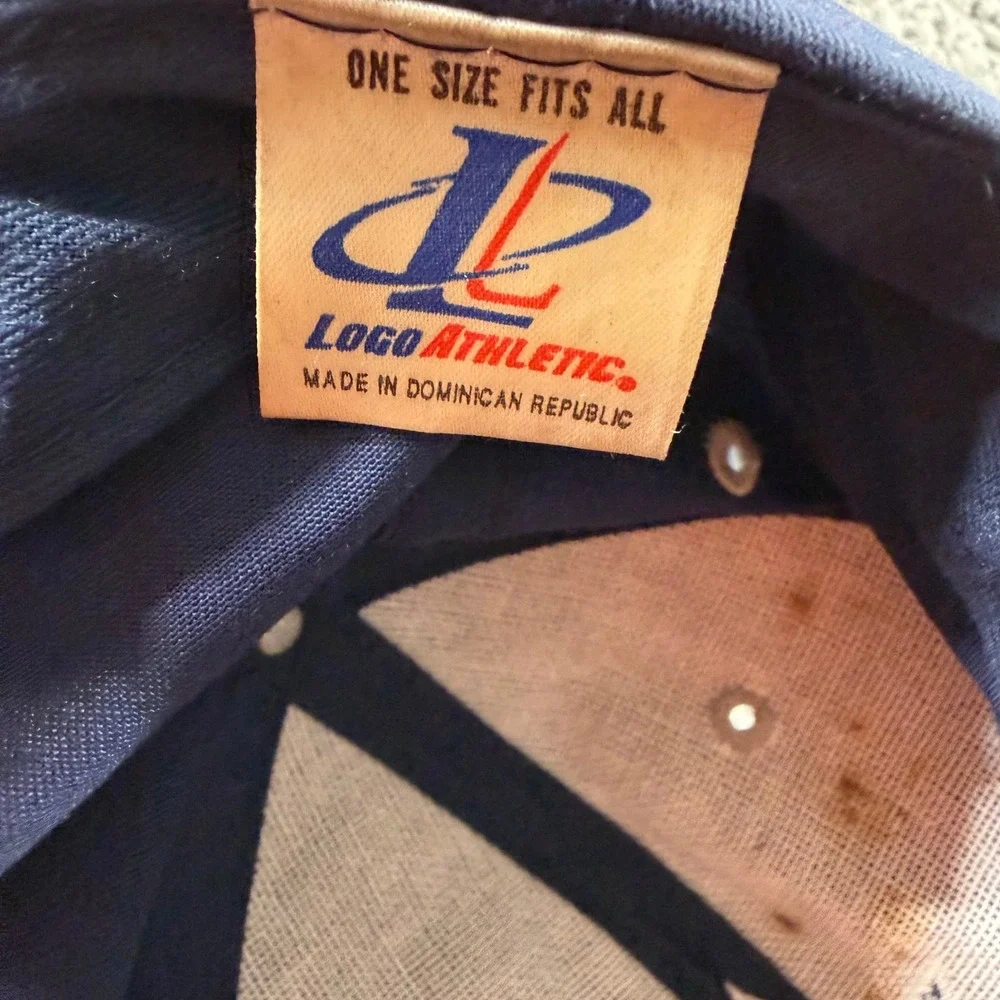 Vintage Logo Athletic Dallas‎ Cowboys Hat Navy Tan Snapback NFL Star Cap